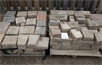RETAINING WALL STONES - 2 SKIDS APPROXIMATELY 125