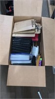 Large box of office supplies