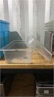6 plastic Cambro insert lids and two large