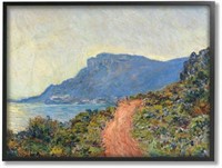Cliff Road Ocean Mountain Landscape Painting