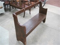 Primitive bench-52" x 14" x 33" tall