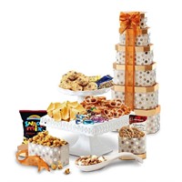 Assorted Chocolate, Cookies and Sweets Gift Tower
