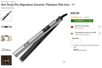 Hot Tools Pro Signature Ceramic Titanium Flat Iron