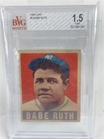 1949 #3 Babe Ruth Leaf Beckett Graded Card