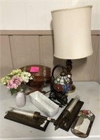 Tiffany Style Cat Lamp, Frankoma, & More
