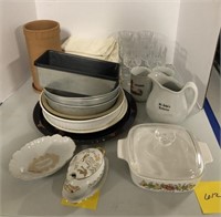 Corningware, Crystal Stemware, Baking Pans