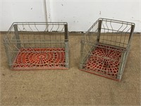 Vintage Farmland Metal Crates