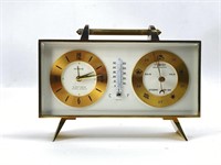 Mid-Century Modern Semca Swiss Clock / Barometer
