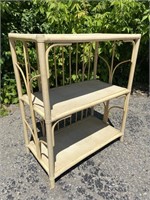 Vintage Bamboo/Wicker Shelf