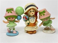 3 pc Vintage Strawberry Shortcake Figures & More