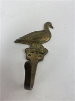 Vintage 4.5" Brass Duck Hook