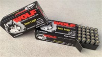 (2 times the bid) Wolf 9mm Luger ammunition