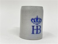 Vintage HB Hofbrauhaus Germany Salt Glaze Mug