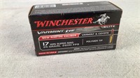 (50) Winchester 25gr 17 WSM High Energy Varmint