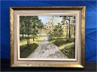 Oil Painting signed Sylvia Blackmore Nature Park