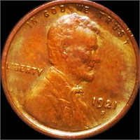 1921-S Lincoln Wheat Penny CLOSELY UNCIRCULATED