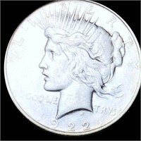 1922-D Silver Peace Dollar LIGHTLY CIRCULATED