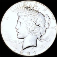 1927 Silver Peace Dollar CLOSELY UNCIRCULATED