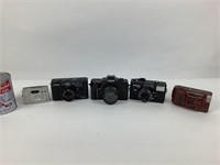 5 camera dont Canon, Konica
