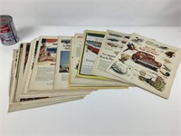 Env. 70 publicités automobiles 1950-60 Ford