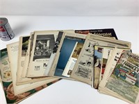 Env. 90 coupures de publicités vintage diverses