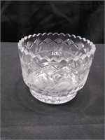 Vintage Crystal Serving Bowl--7"