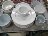 ironstone cups-plates-bowls