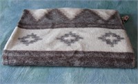 Vintage Alpaca Wool Blanket, Peru