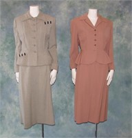 2 Vintage Ladies Tailored Suits - AS IS