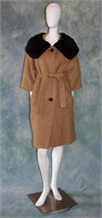 1950s Boiled Wool Ladies Coat