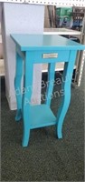 Modern Kate and Laurel Square teal side table, 12