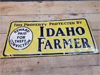 Vintage Idaho Advertising Sign (Metal)