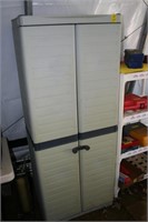 Plastic Two Door Utility Storage Cabinet