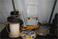 Romex & Spools Wire, Light, Electrical Lot