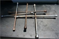 (3) 4 Way Lug Wrenches