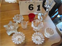 Lot of miscellaneous candle holders