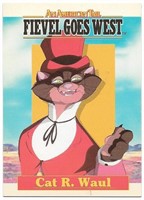 Fievel Goes West Pizza Hut Promo card Cat R.