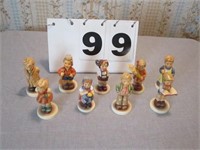 Lot of 9 Goebel Hummel club membership figurines