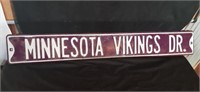 Metal Minnesota Vikings Street Sign