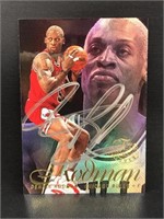 1997 Flair Showcase Dennis Rodman autographed