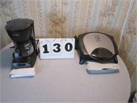 George Foreman grill and Coffee Maker