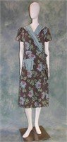 1940s Floral Printed Wrap Dress