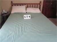 Queen size bed frame with headboard