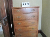 Wood 5-drawer chest of drawers