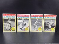 1977 Topps lot of four cards,  The Sporting News