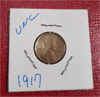 1917 Lincoln Wheat cent penny coin