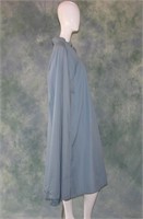 Vintage Blue Winter Raincoat Cape