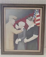 Painting of American heroes, by O'Hara