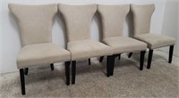 Group of 4 upholstered side chairs
