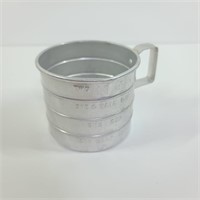 Old Aluminum Measuring Cup